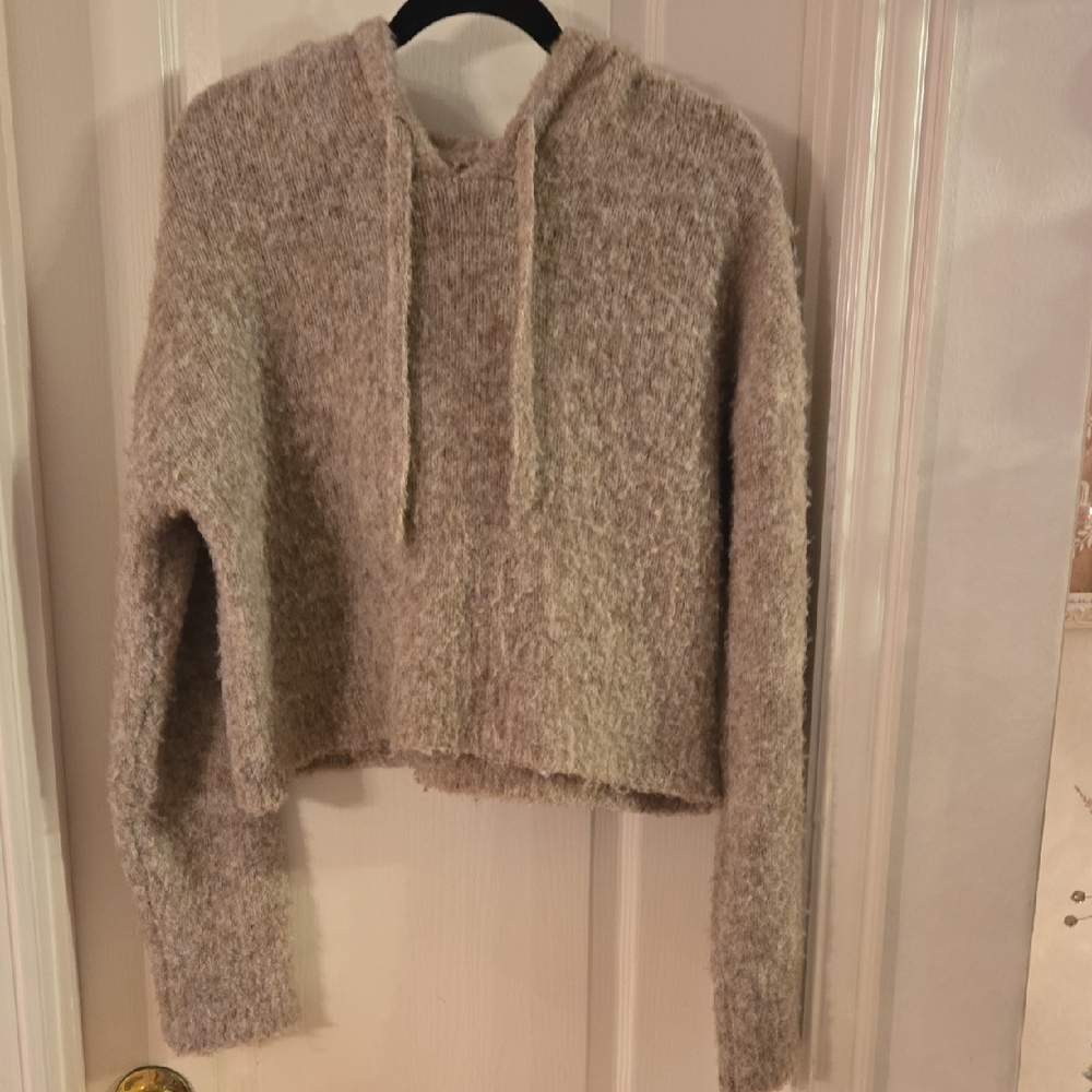 All in Favor Tan Knit Sweater Size Large